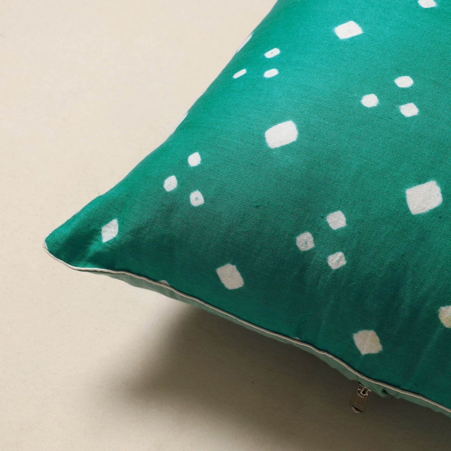 Blue - tie & dye cotton bandhani cushion cover 37