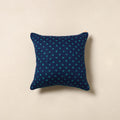 Blue - tie & dye cotton bandhani cushion cover 42