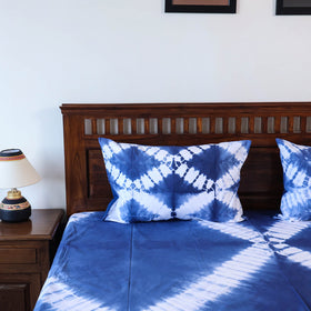 Buy Tie & Dye Cotton Double Shibori Bed Sheet Set