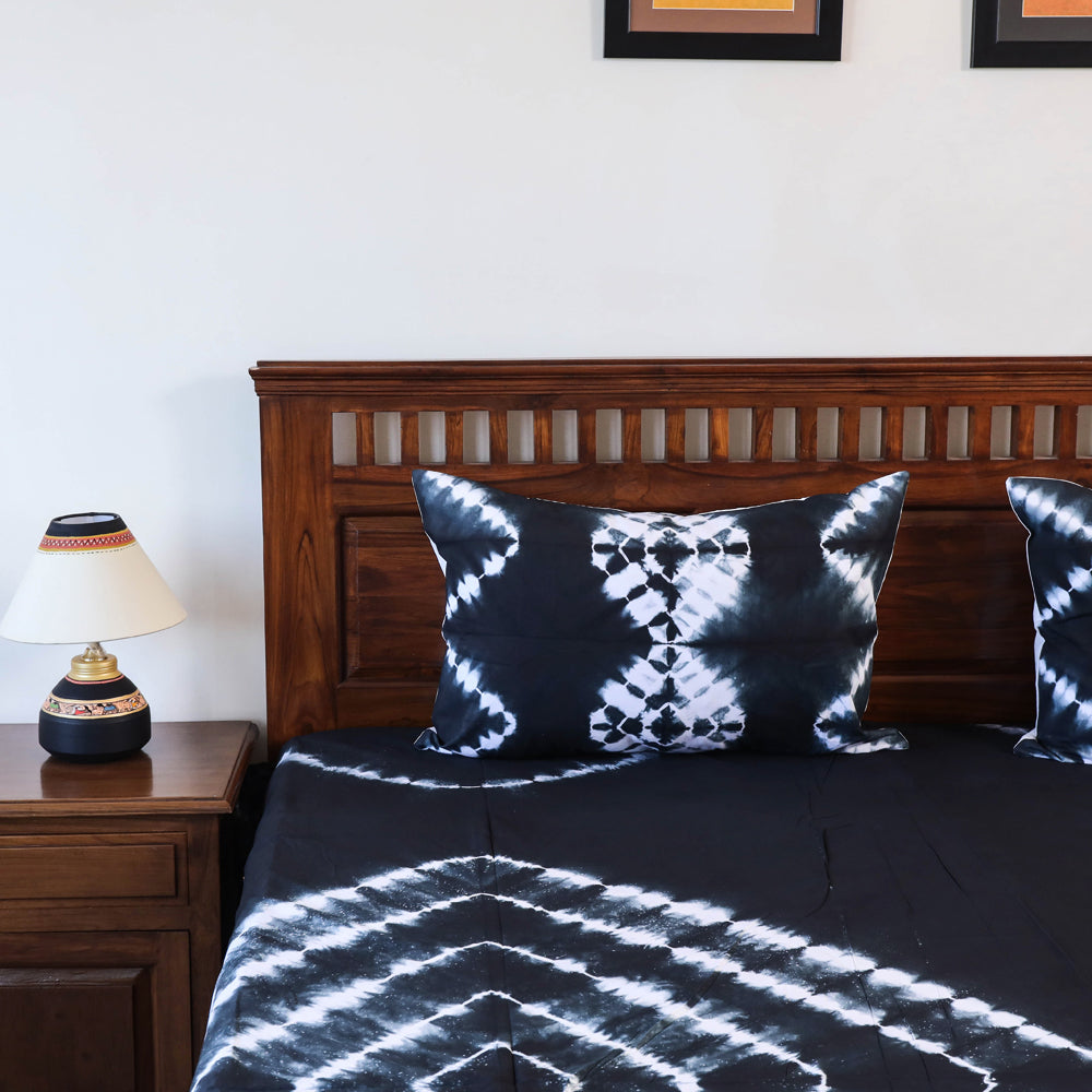 Buy Tie & Dye Cotton Double Shibori Bed Sheet Set