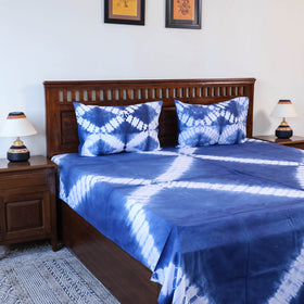 Buy Tie & Dye Cotton Double Shibori Bed Sheet Set