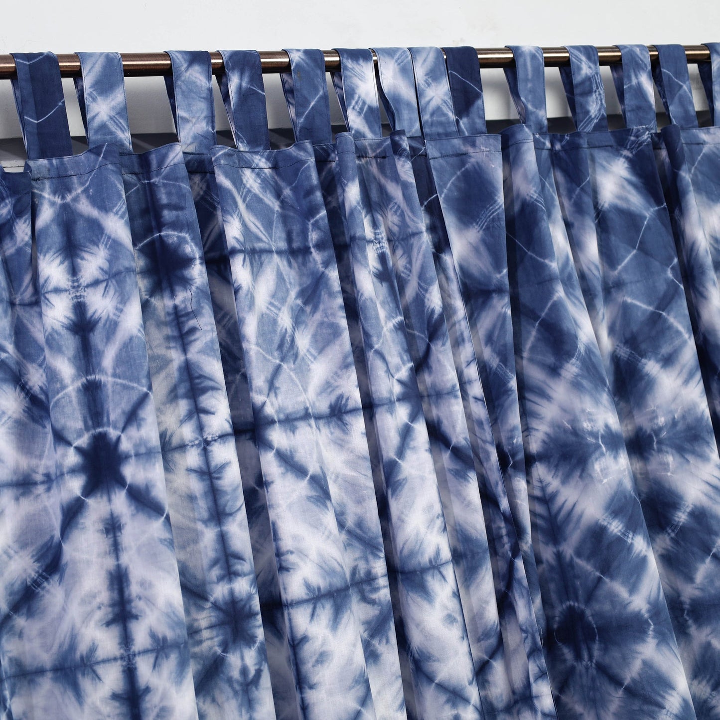  Tie & Dye Cotton Shibori Curtain for Door (Set of 2) 