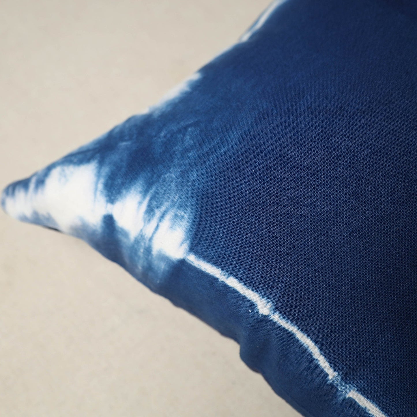 Blue - Tie & Dye Cotton Shibori Cushion Cover 02