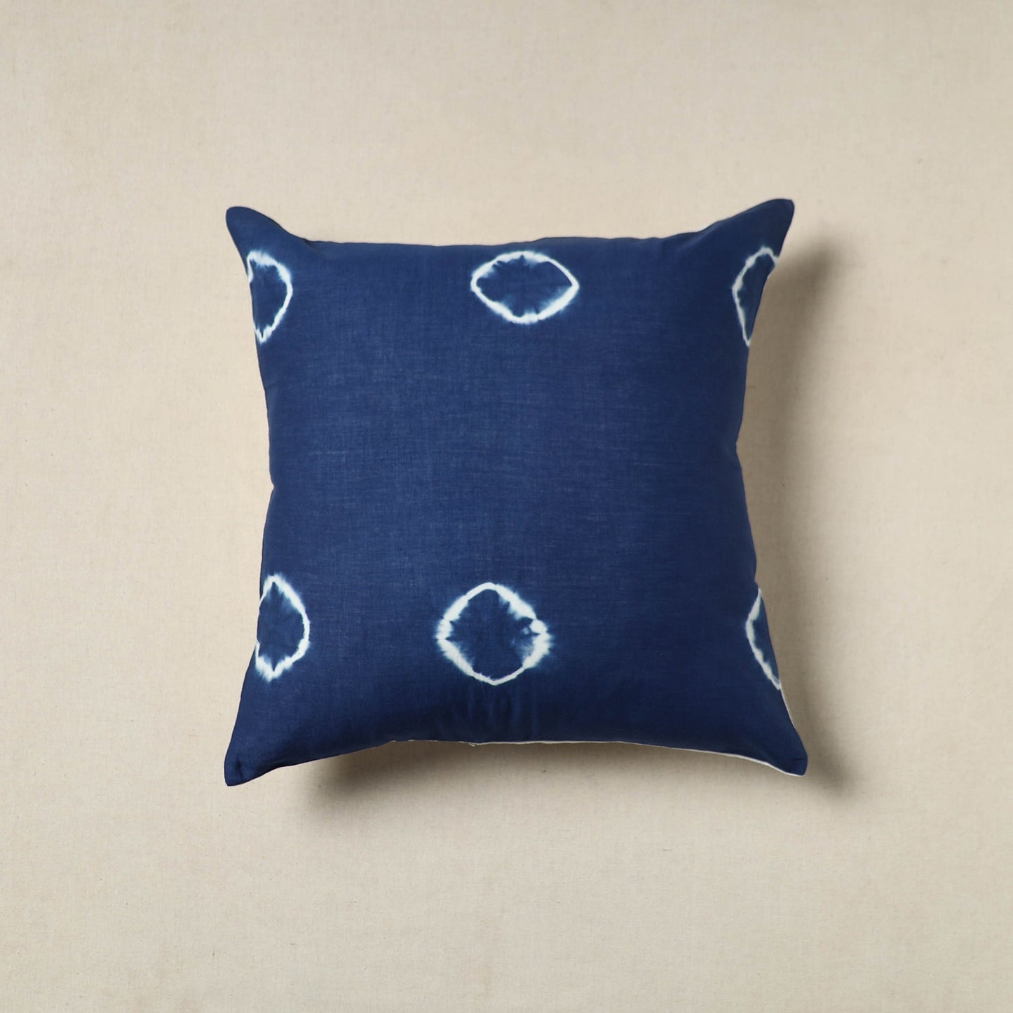 Blue Tie & Dye Cotton Shibori Cushion Cover