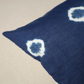 Buy Blue Tie & Dye Cotton Shibori Cushion Cover