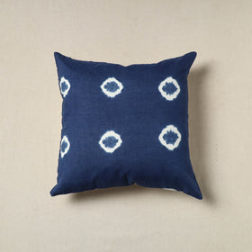 Buy Blue Tie & Dye Cotton Shibori Cushion Cover