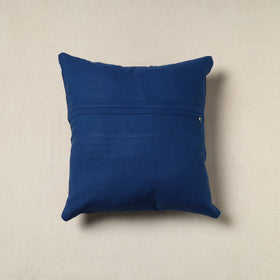 Blue Tie & Dye Cotton Shibori Cushion Cover