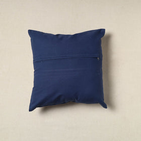 Blue Tie & Dye Cotton Shibori Cushion Cover