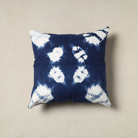 Blue - Tie & Dye Cotton Shibori Cushion Cover 10