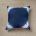 Shibori Cushion Cover - Buy Tie & Dye Cotton Blue Pillow Cover Online | iTokri