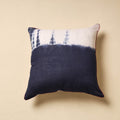Blue Tie & Dye Cotton Shibori Cushion Cover