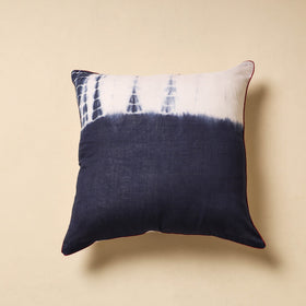 Blue Tie & Dye Cotton Shibori Cushion Cover