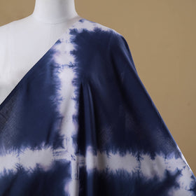 Black - tie-dye cotton shibori fabric 02 - handcrafted