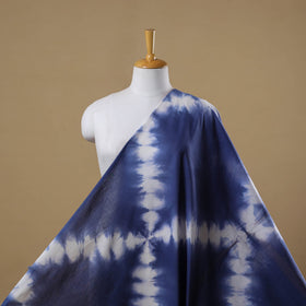 Black - tie-dye cotton shibori fabric 04 - handcrafted