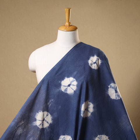  Blue Tie-Dye Cotton Shibori Fabric 