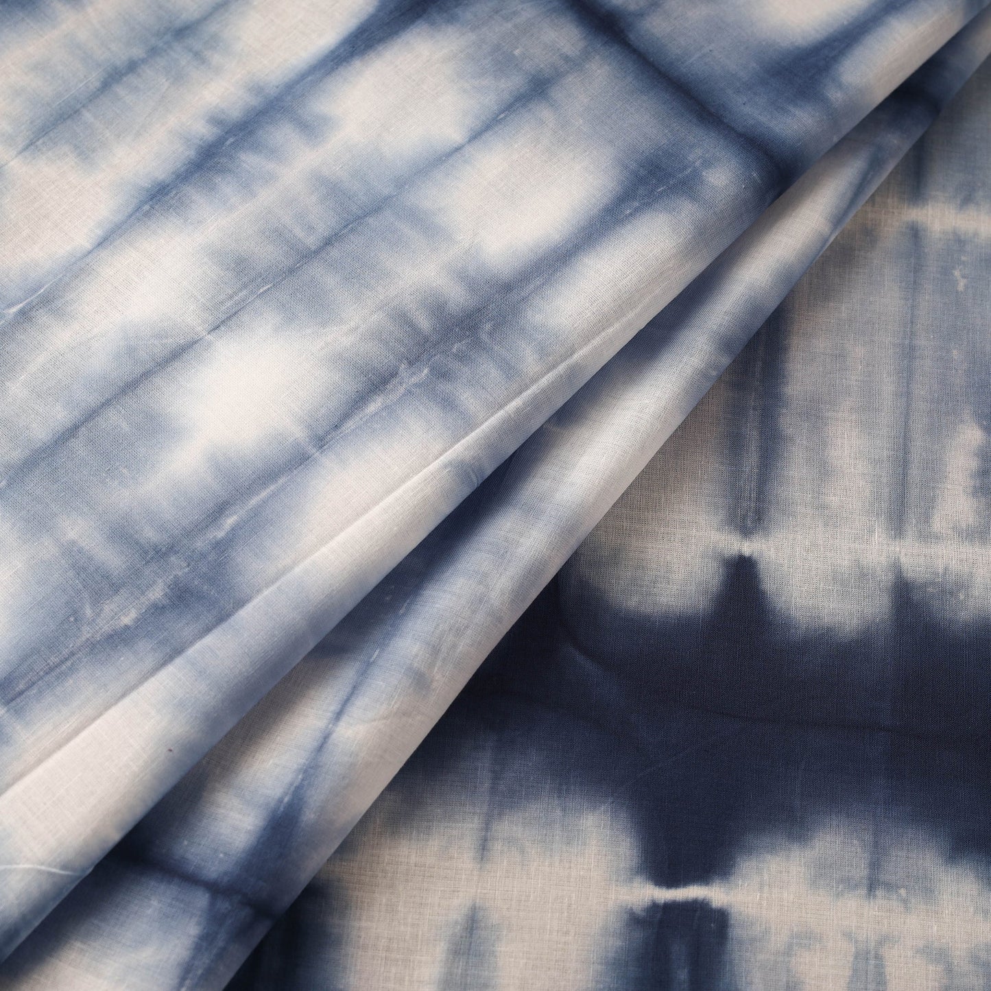  Blue Tie-Dye Cotton Shibori Fabric Online