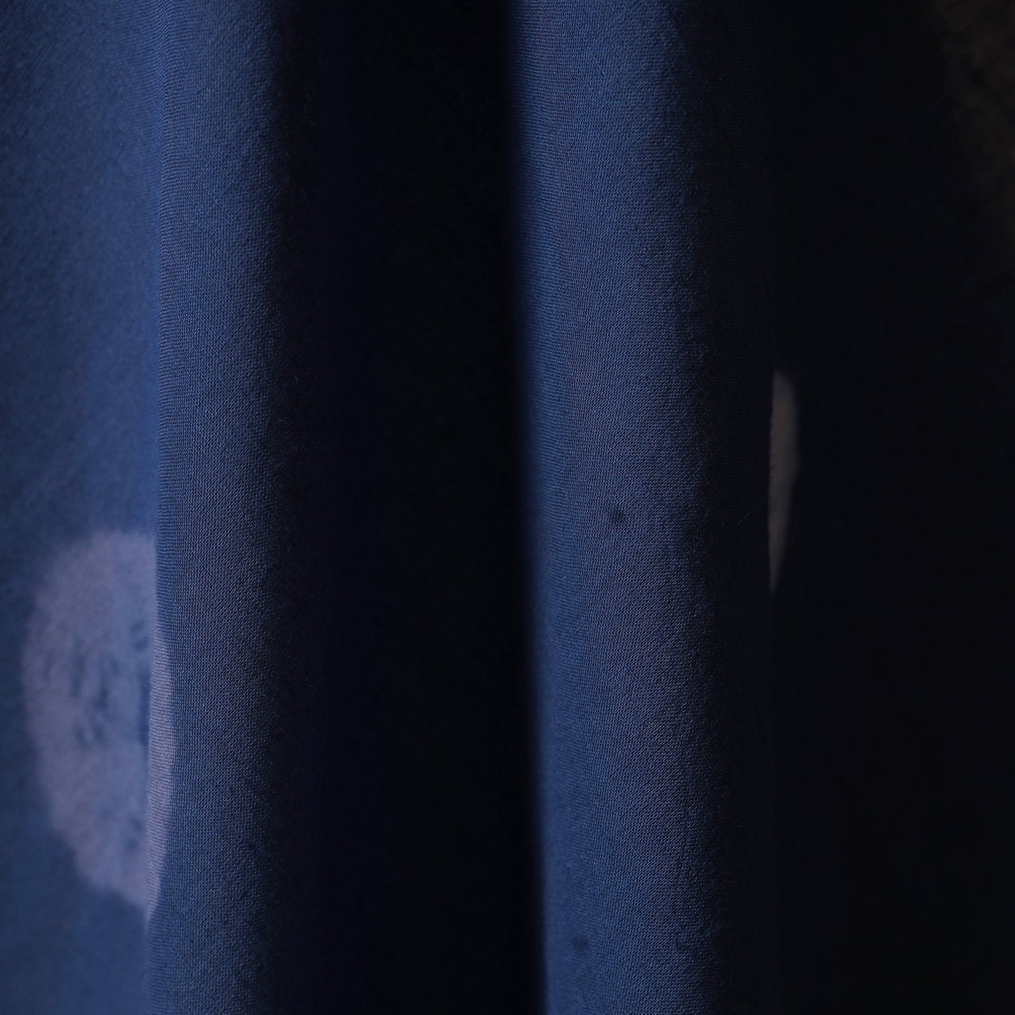 Black - tie-dye cotton shibori fabric 12 - handcrafted