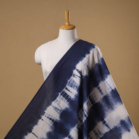 Black - tie-dye cotton shibori fabric 13 - handcrafted