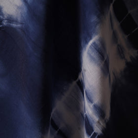 Black - tie-dye cotton shibori fabric 13 - handcrafted