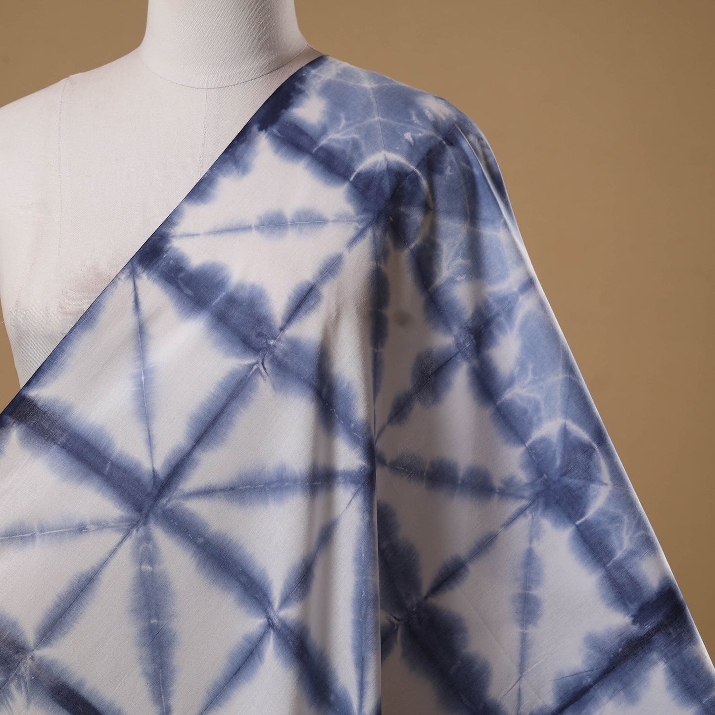 Tie-dye cotton shibori fabric 20 - handcrafted