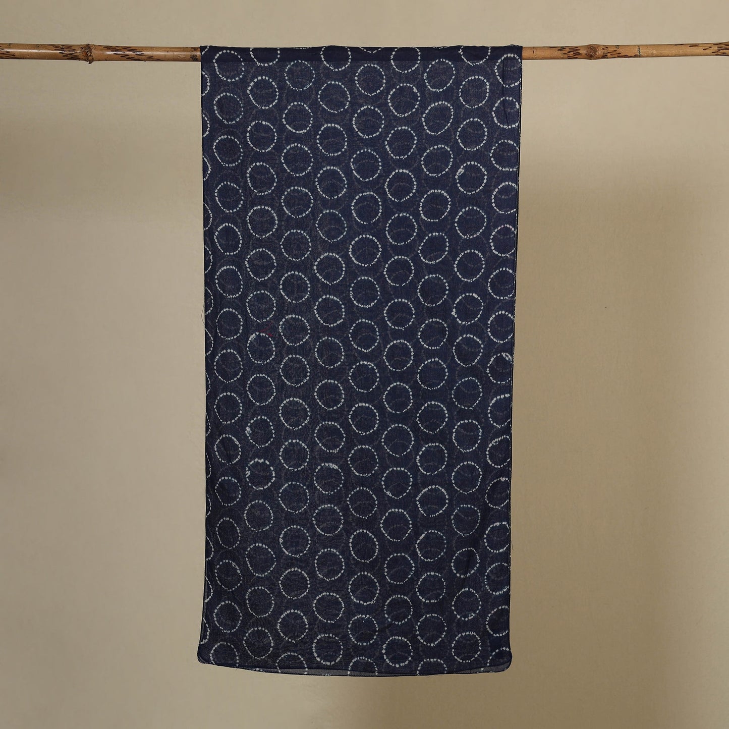 Blue Tie-Dye Cotton Shibori Stole 
