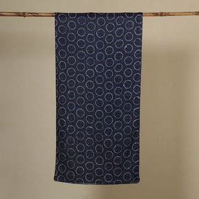 Blue Tie-Dye Cotton Shibori Stole 