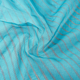 Blue - leheriya tie-dye kota doria cotton fabric