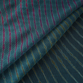 Blue - tie-dye kota doria cotton leheriya fabric 14