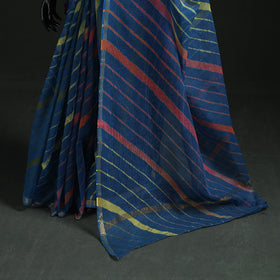 Tie-dye kota doria cotton leheriya saree 12 - handcrafted