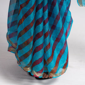 Leheriya Tie-Dye Kota Doria Silk Saree with Zari Border Online 