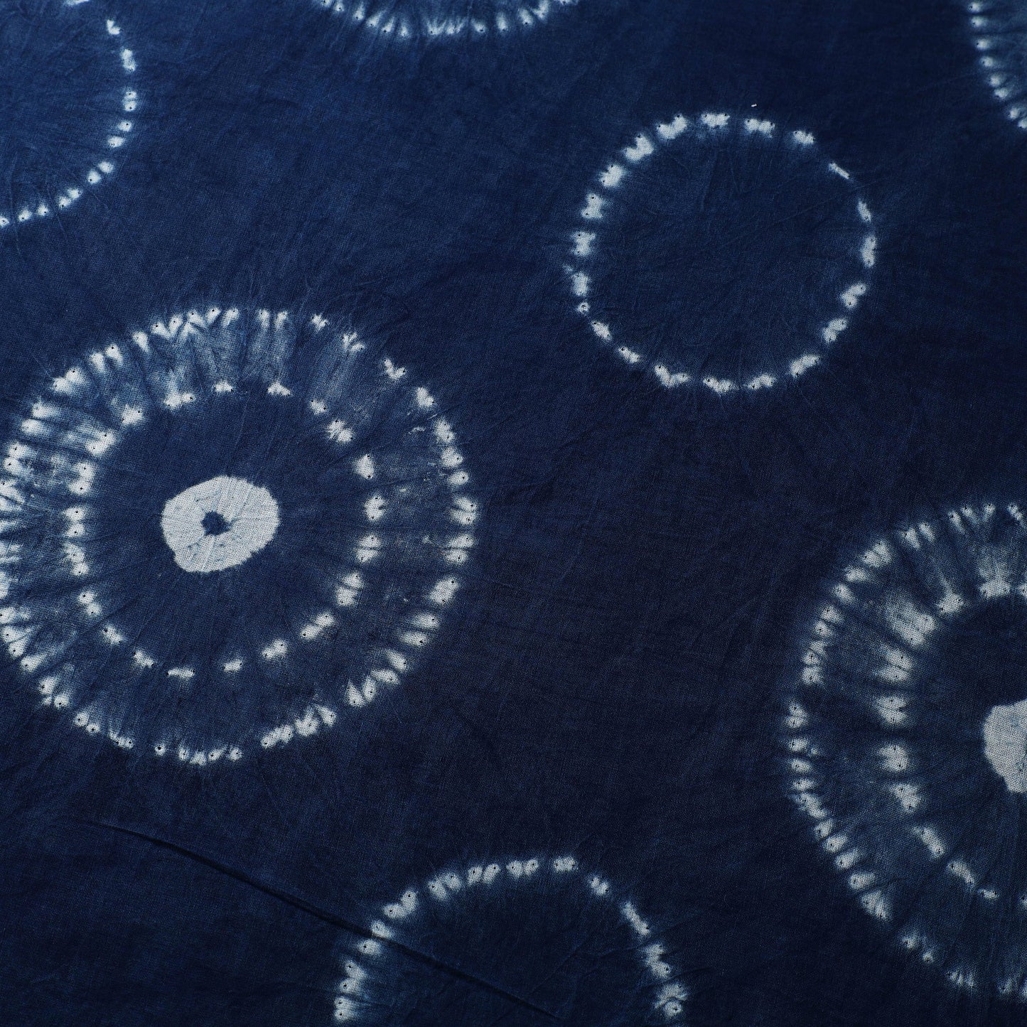 Buy Blue Tie & Dye Pure Cotton Shibori Fabric Online