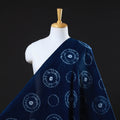Buy Blue Tie & Dye Pure Cotton Shibori Fabric Online