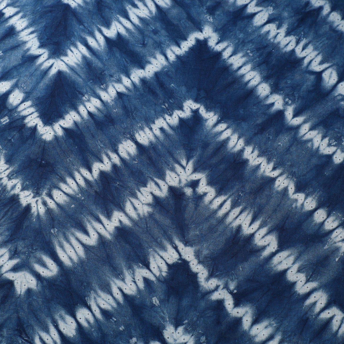  Blue Tie & Dye Pure Cotton Shibori Fabric Online