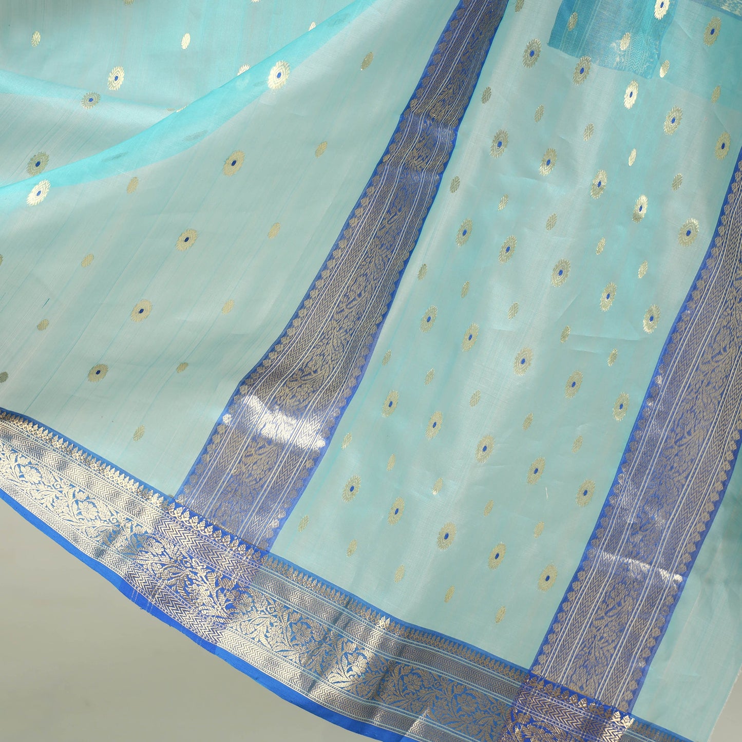  Traditional Chanderi Katan Silk Handloom Zari Work Saree by Rauph Khan 