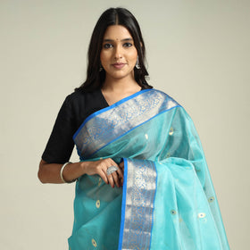  Traditional Chanderi Katan Silk Handloom Zari Work Saree by Rauph Khan 