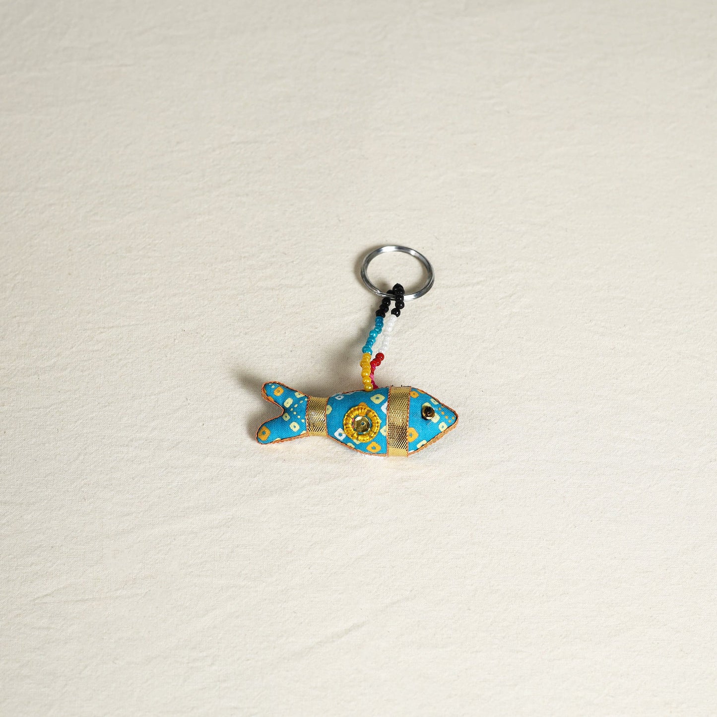 Blue Traditional Handmade Fish Doll Keychain