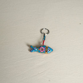 Blue Traditional Handmade Fish Doll Keychain
