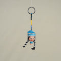 Blue Traditional Handmade Rajasthani Doll Face Keychain