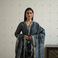 Buy Traditional Maheshwari Silk Bagru Print Kurta Set
