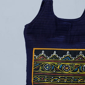  Traditional Rogan Art Painted Mashru Silk Shoulder Bag 