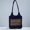  Traditional Rogan Art Painted Mashru Silk Shoulder Bag 