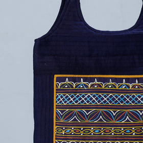  Traditional Rogan Art Painted Mashru Silk Shoulder Bag 