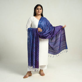 Traditional Tie & Dye Tussar Silk Leheriya Dupatta