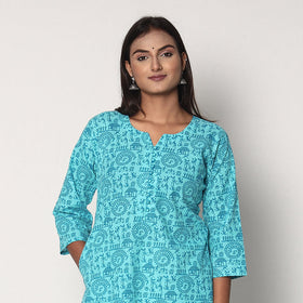 Buy Warli Printed Cotton Long Kurta Online l iTokri.com