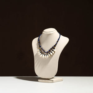 Blue - tribal odisha dokra threadwork handmade necklace 47