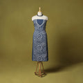 Blue - unstitched cotton bengal kantha handwork kurta