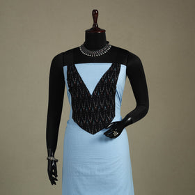 Blue Unstitched Plain Cotton Kurta Material