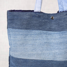 Blue Upcycled Handmade Denim Hand Bag