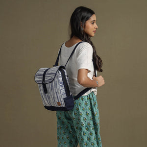 upcycled mini backpack