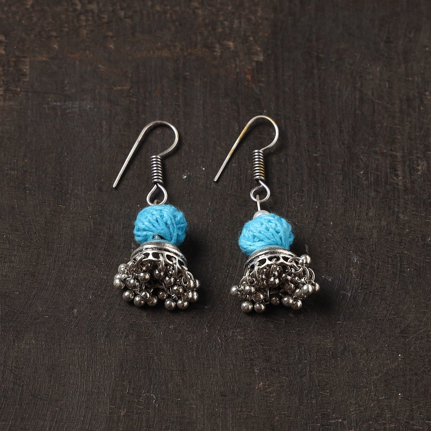 Vanya german silver jhumki earrings - handcrafted